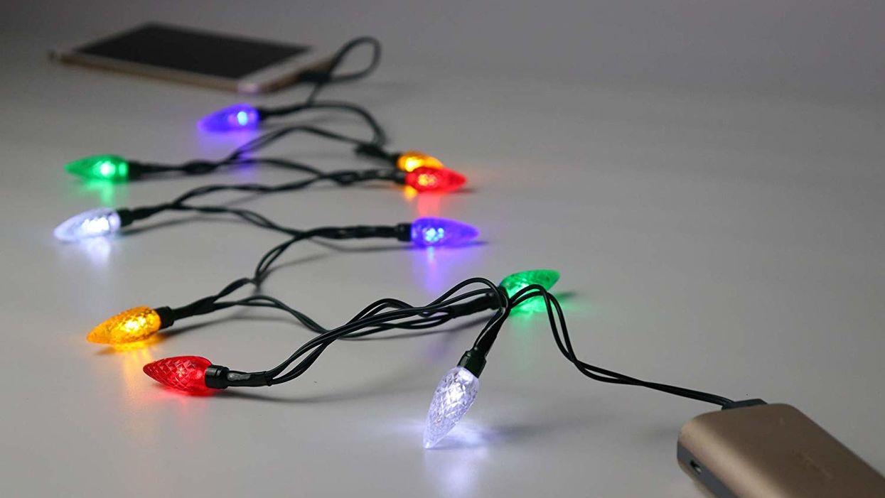 'Tis the season for this Christmas lights phone charger, y'all