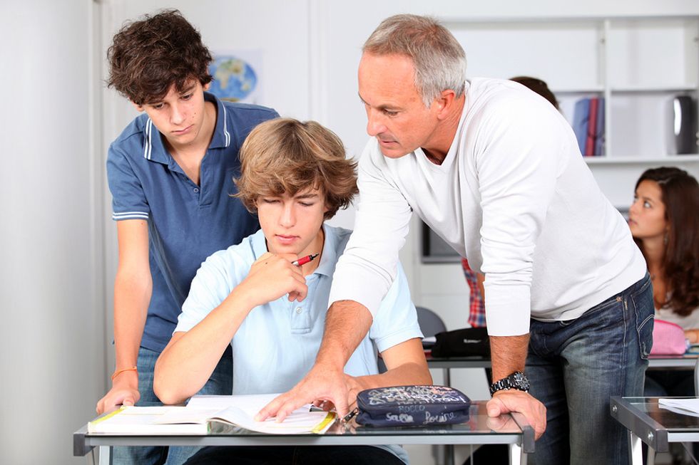 A teacher ensures that all students in his classroom learn