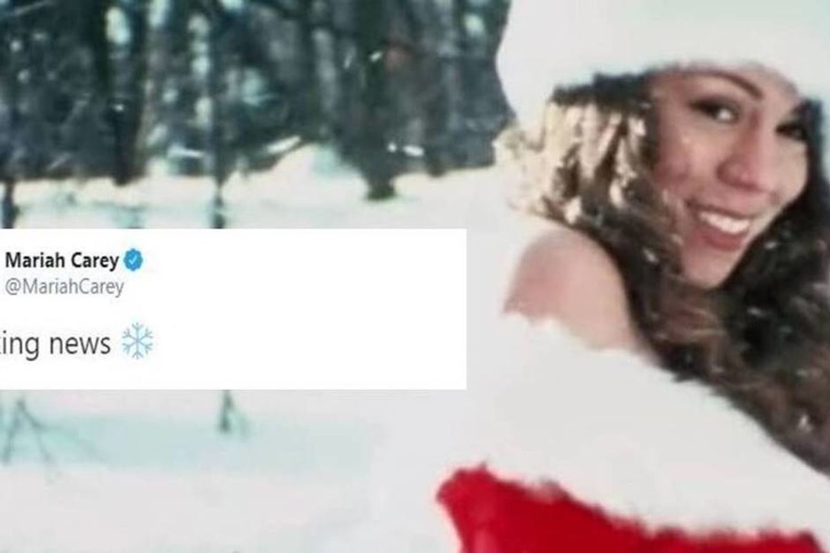 Queen of Christmas Mariah Carey officially declares the beginning of the holiday season