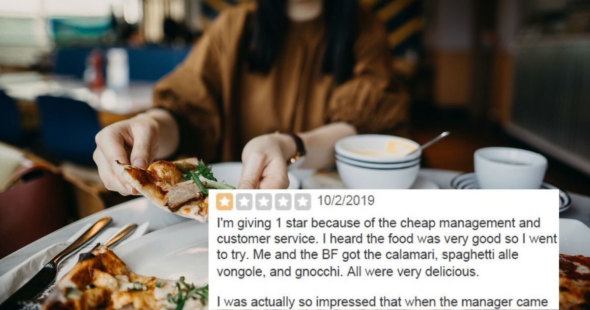 Entitled Instagrammer Leaves Restaurant One-Star Review For Not Giving Them An Influencer Discount