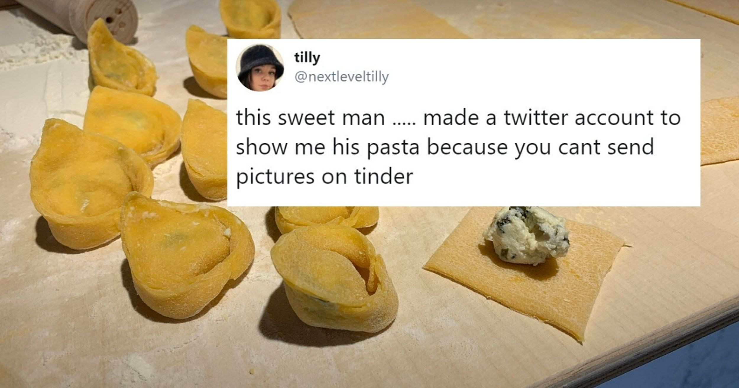 Guy Creates Twitter Account Devoted To His Pasta-Making Skills To Woo His Tinder Match
