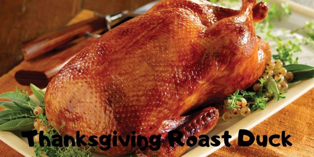 Thanksgiving Roast Duck - My Recipe Magic