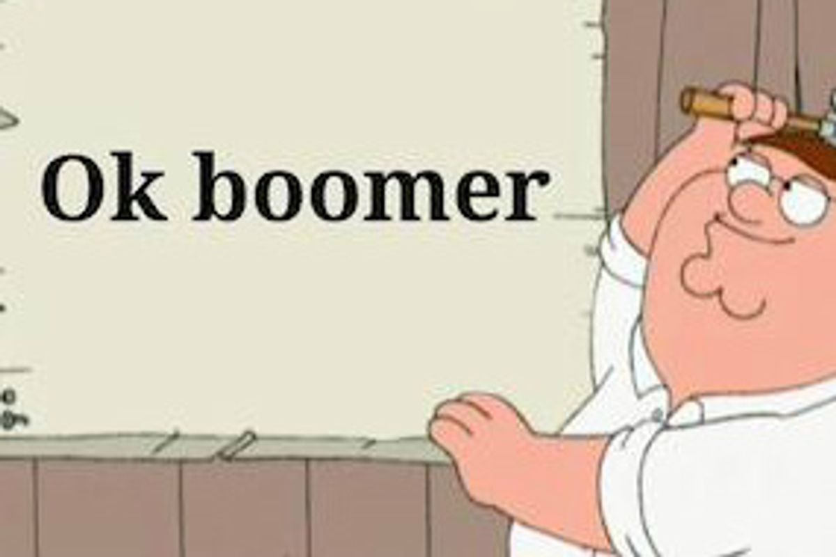 A man tried to compare 'boomer' to the N-word and got schooled by Dictionary.com