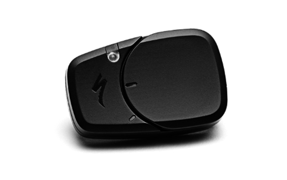 The ANGi Crash Sensor in black against a white background