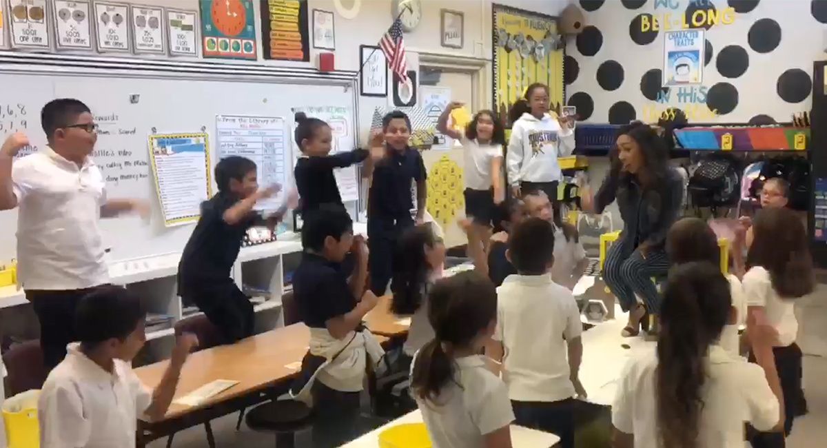 Elementary school teacher leads students in empowering remix of Lizzo's 'Truth Hurts'