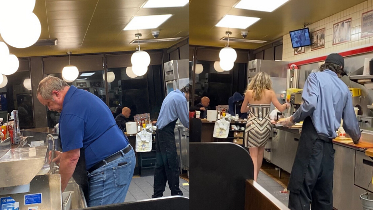 An Alabama Waffle House was unexpectedly short-staffed, so its customers stepped in to help
