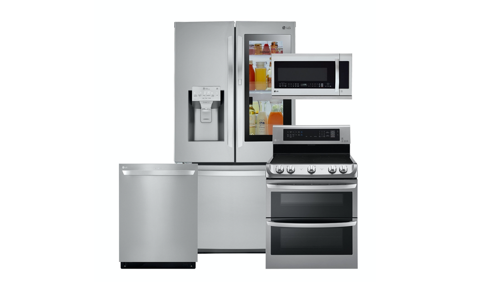 Four-piece LG kitchen appliance set