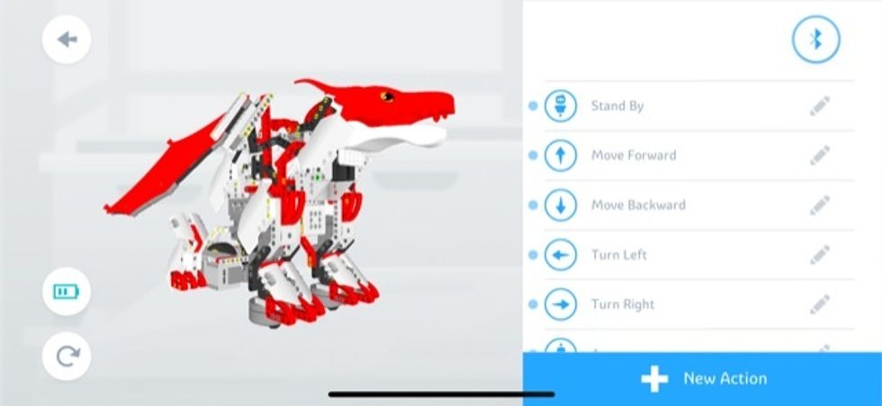 Screenshot of the Firebot Kit actions in the Jimu app