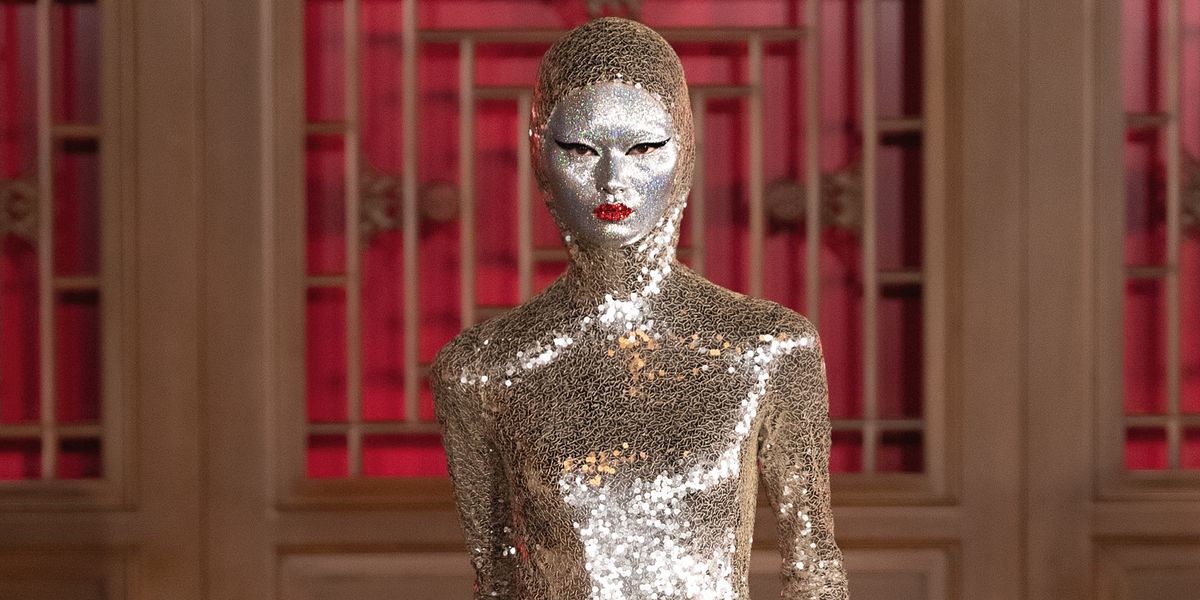 Pat McGrath Covered Models' Faces in Silver for Valentino Couture