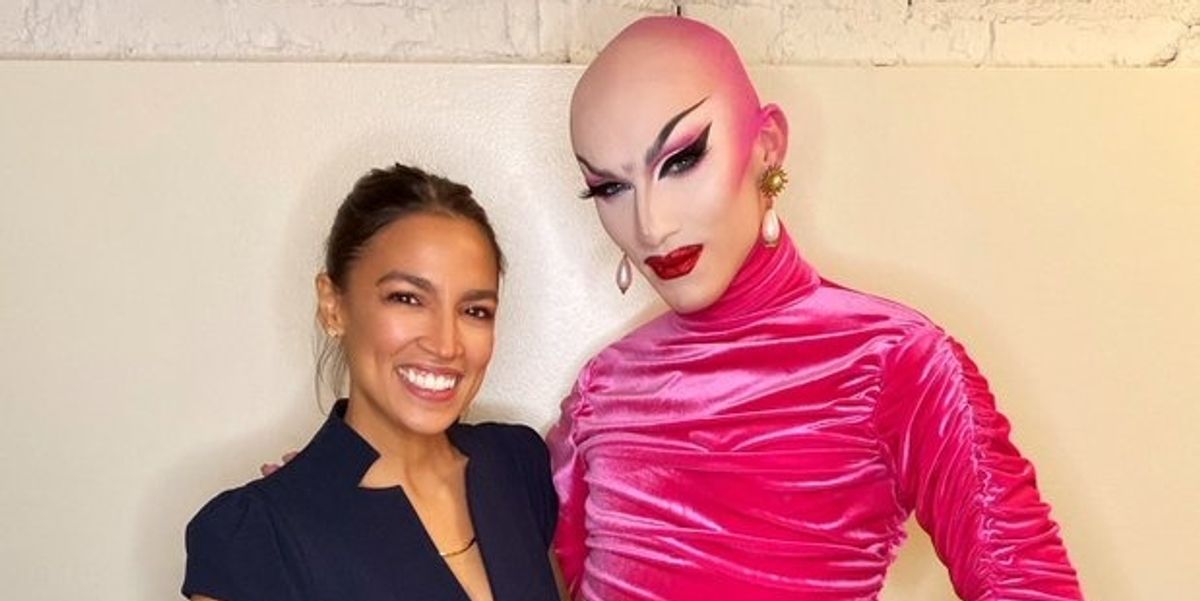 Watch AOC Meet Sasha Velour From 'Drag Race'