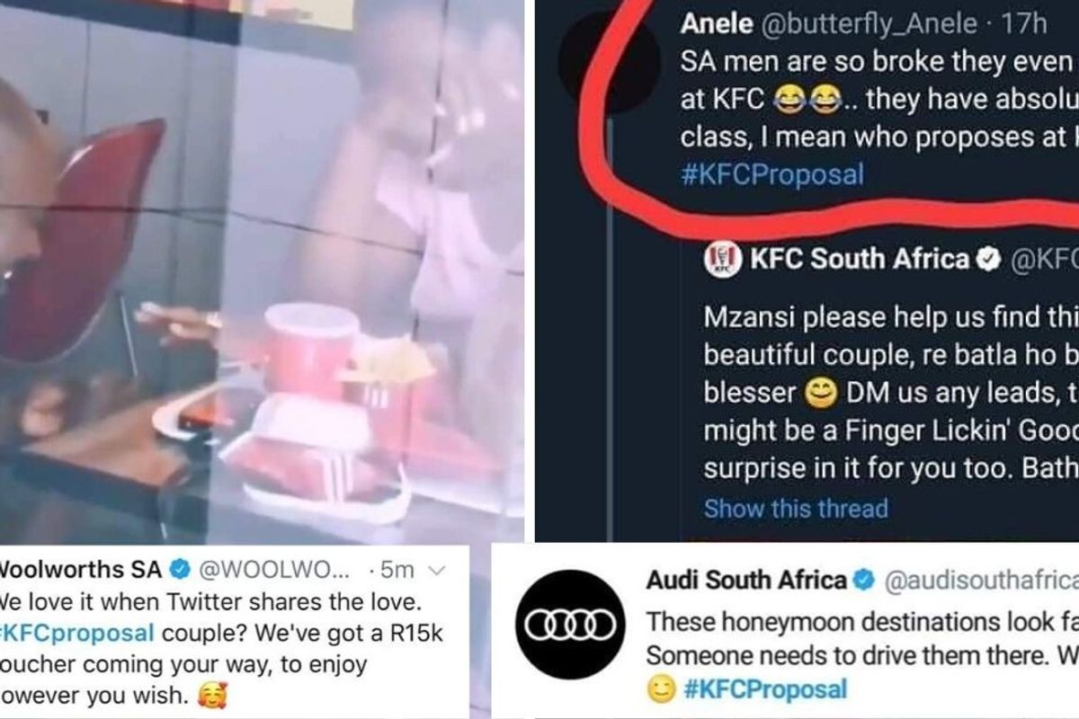 A man was ridiculed for proposing at KFC — then strangers bombarded him with generosity