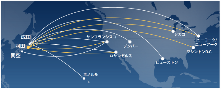 3 アメリカへの旅が さらに便利に United Hub