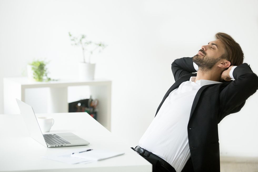 Laid off employee not panicking about his unemployment status