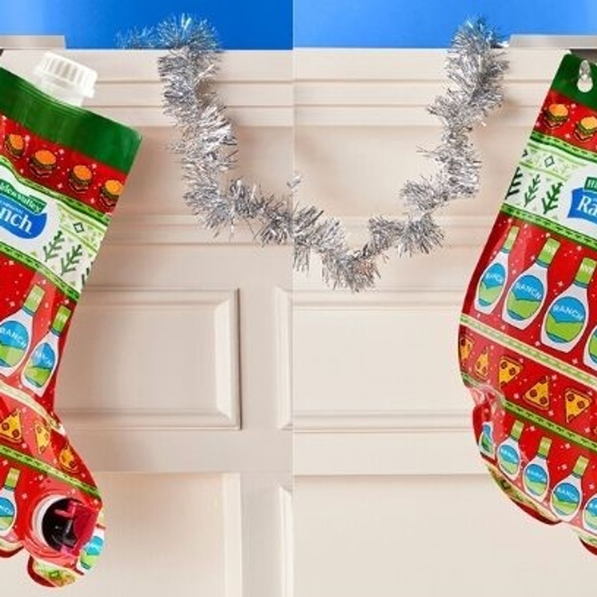 ranch dressing christmas This stocking filled with 52 ounces of might be the perfect gift Size:12 Months