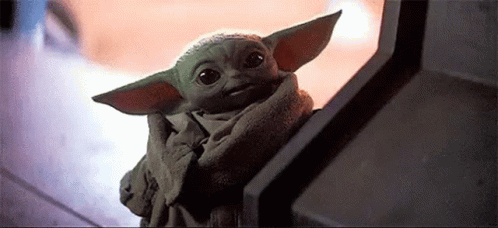 The most adorable Baby Yoda GIF