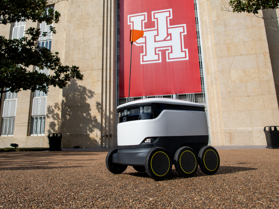 University of Houston rolls out food delivery robots