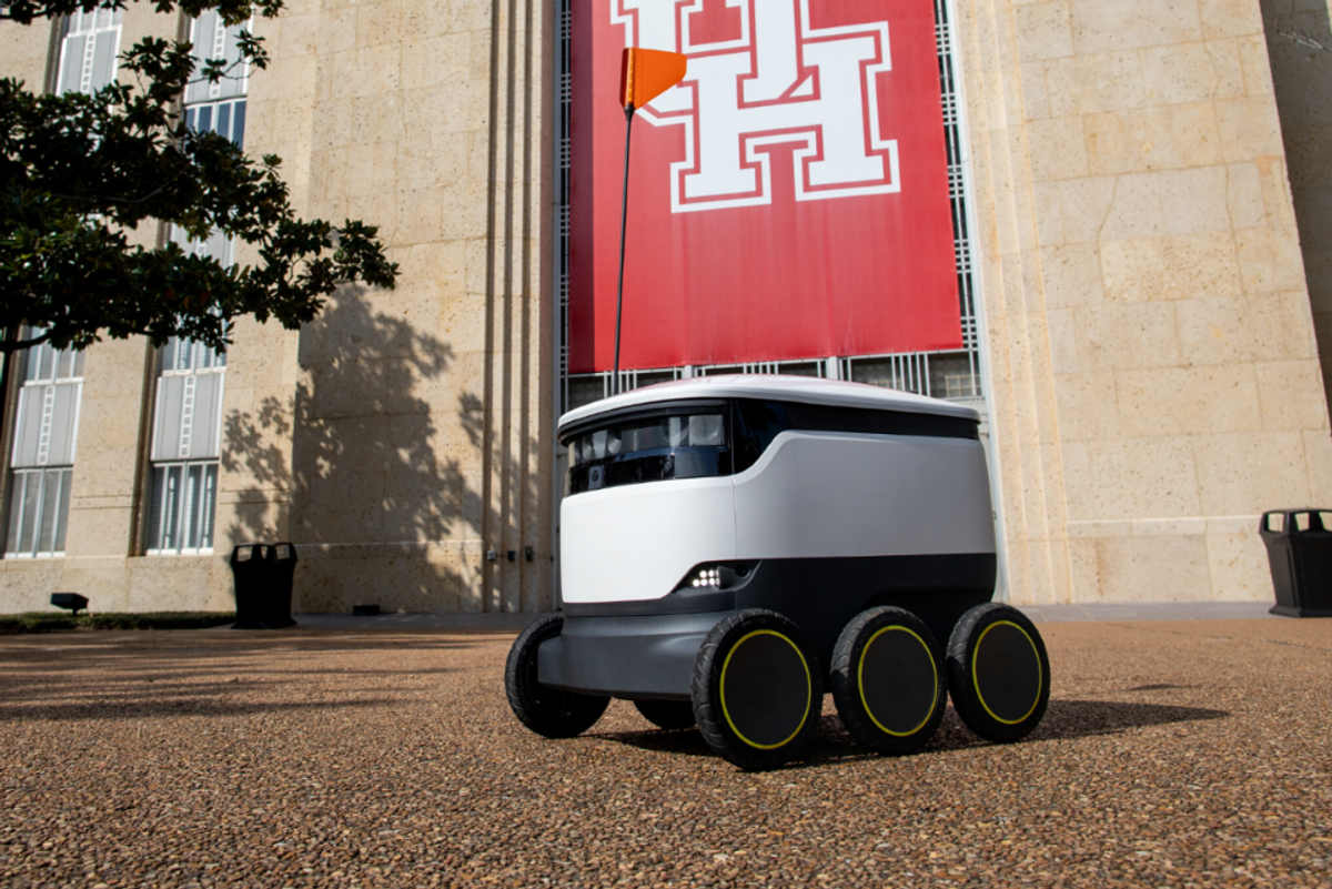 University of Houston rolls out food delivery robots