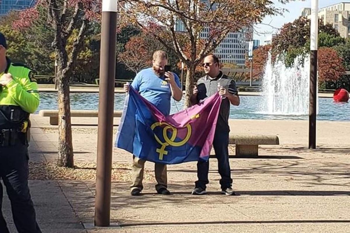 A Straight Pride parade was held in Dallas but only three people showed up