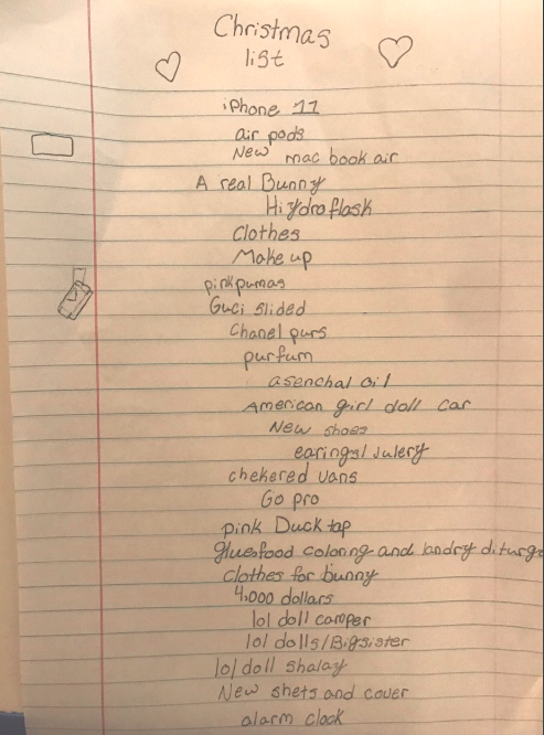 12 year old christmas list girl