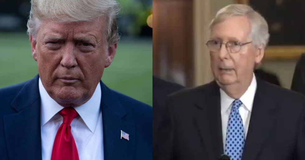 Mitch McConnell Threw Trump Under the Bus After Trump Claimed McConnell Called His Ukraine Call 'Perfect'