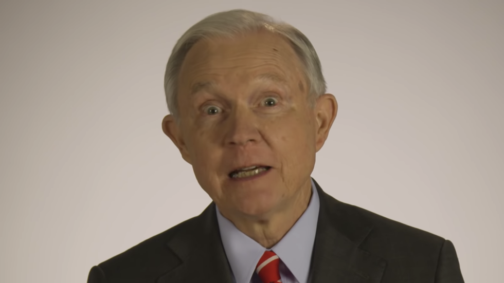 Jeff Sessions Is Getting Dragged for Launching Senate Campaign With 'Hostage Video' Praising Trump