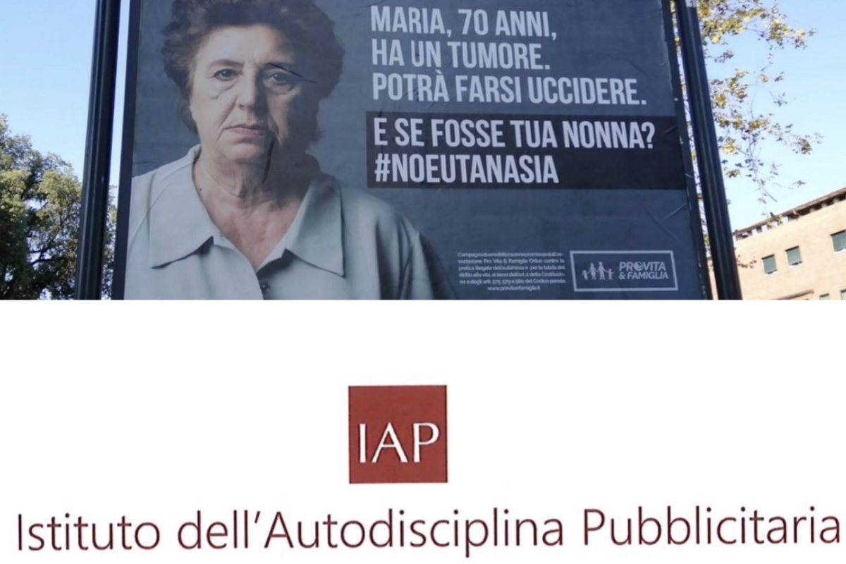 Affissioni #NoEutanasia: «Messaggio onesto, veritiero e corretto. Andiamo a testa alta di fronte allo Iap»