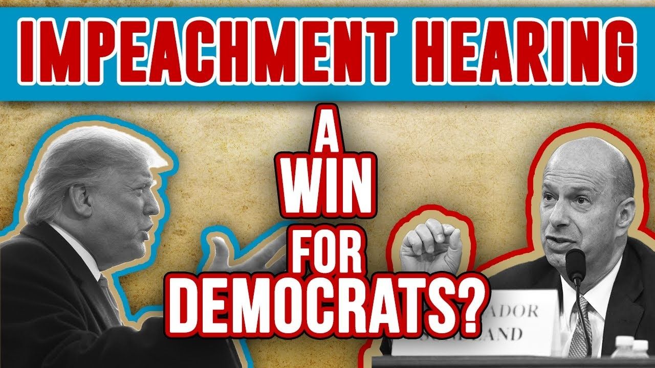 SONDLAND TRUMP IMPEACHMENT HEARING TESTIMONY: Schiff moves Democrat Ukraine plan two steps forward