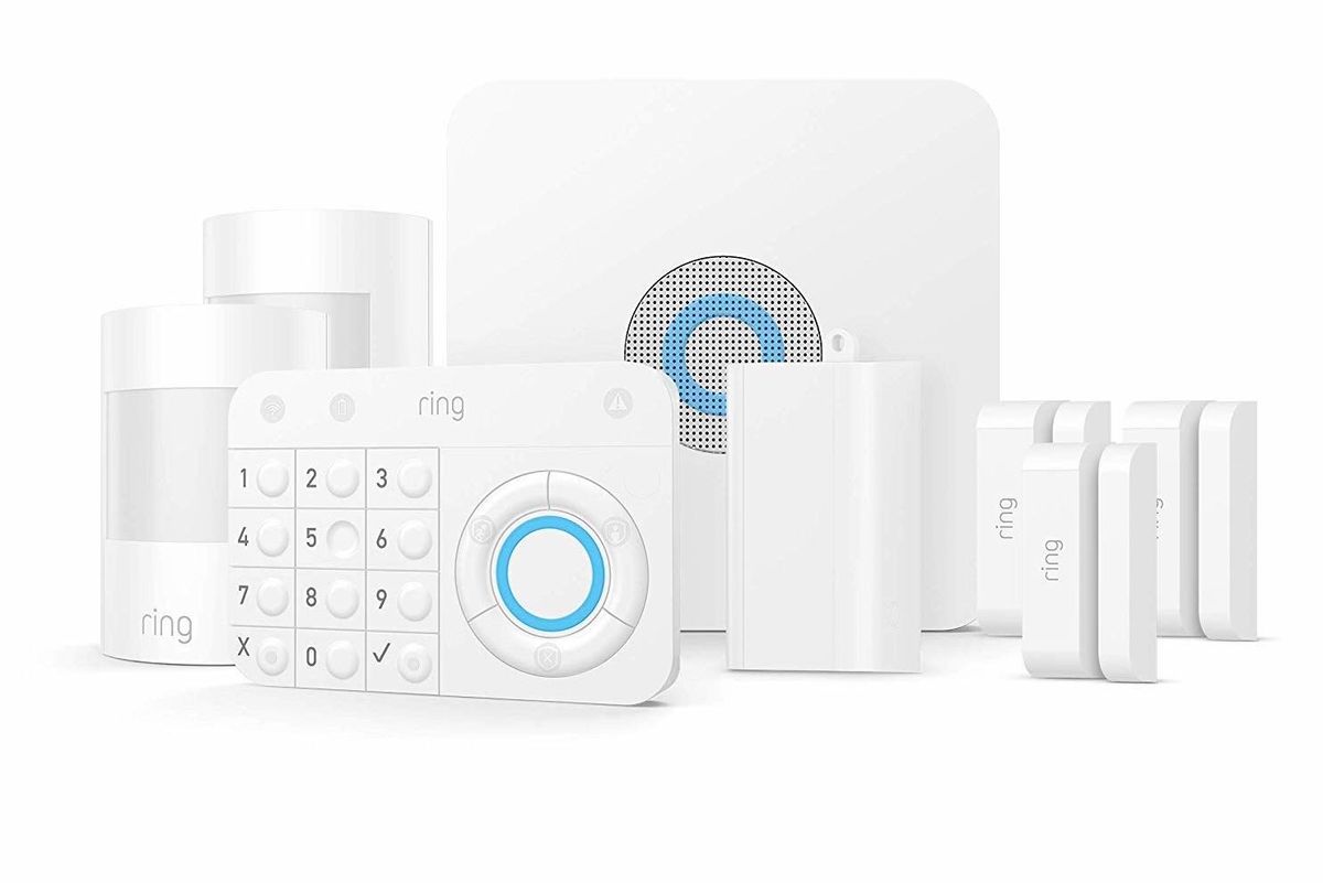 Ring Alarm Kit  in white with blue details