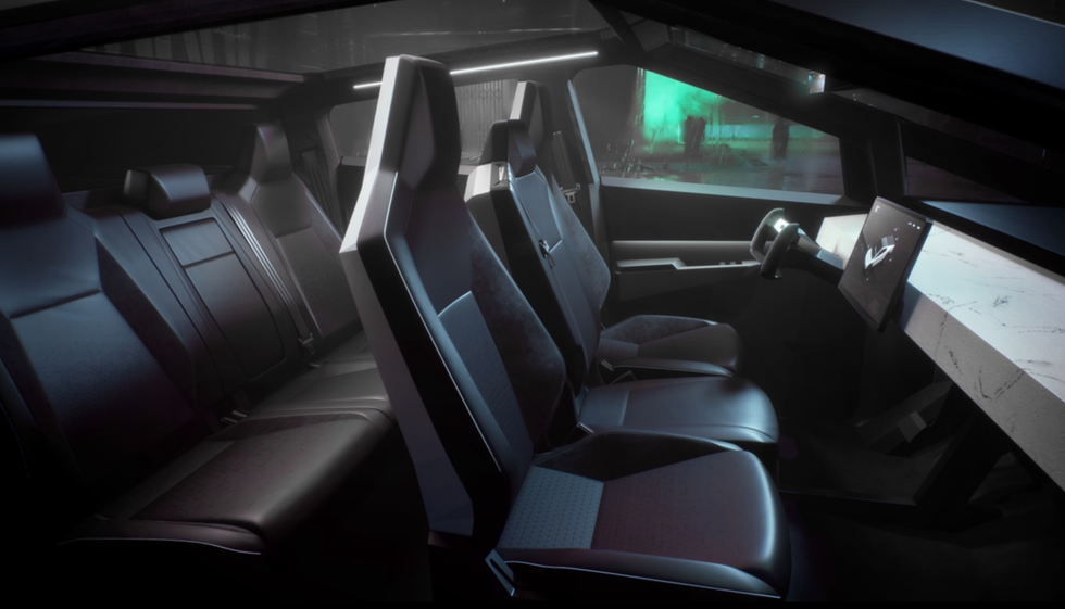 Tesla Cybertruck interior