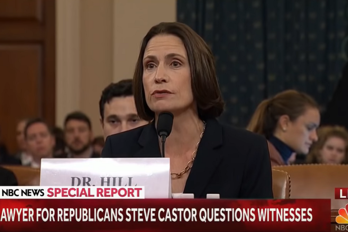 The One Fiona Hill Clip You Should Cram Down Your Dumb Rightwing Uncle's Throat This Thanksgiving