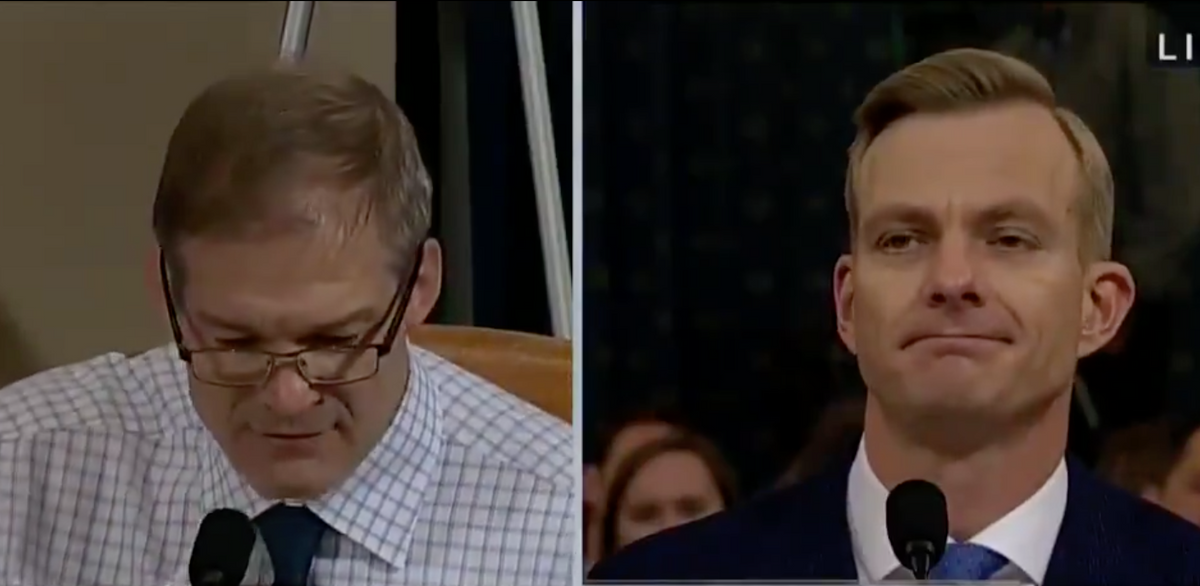 Diplomat Couldn't Help But Roll His Eyes During Tense Exchange With GOP Congressman During Impeachment Hearing