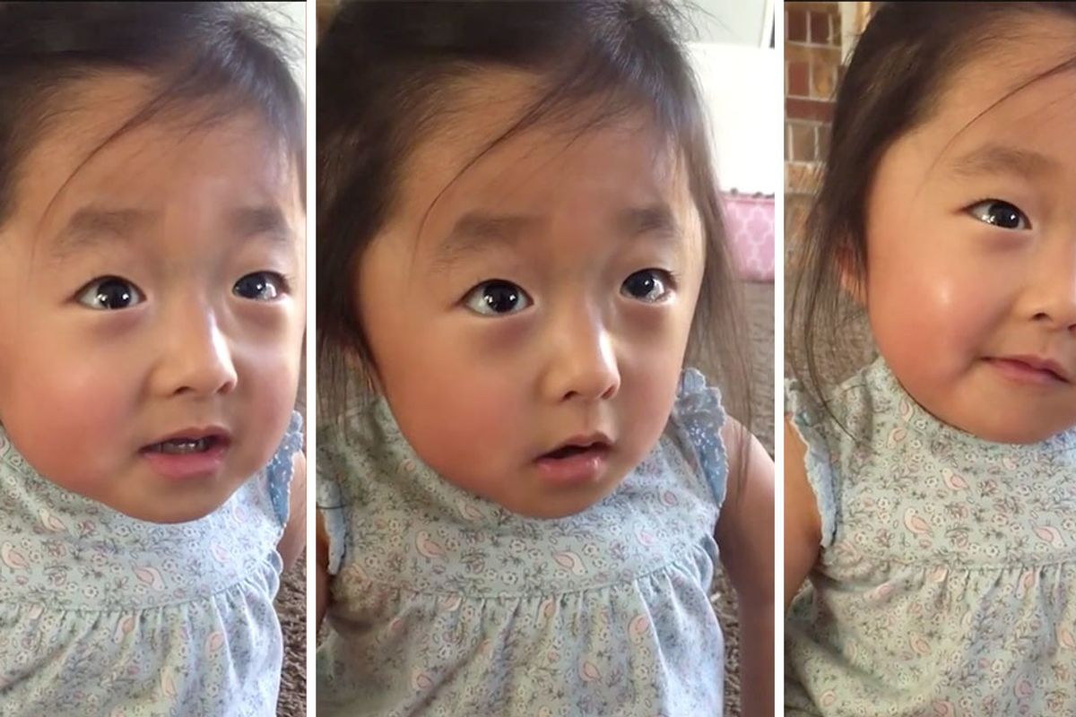 Toddler melts hearts with adorable video describing being adopted: 'My heart fell in love with you'