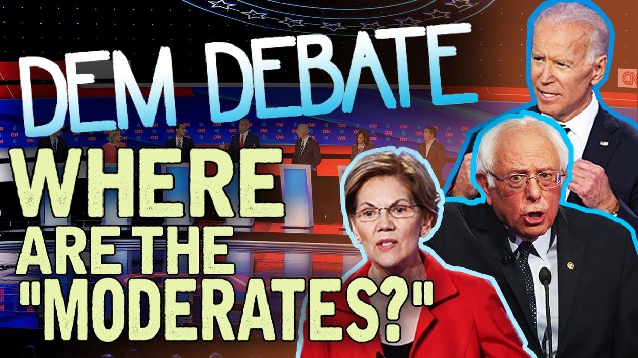 DEMOCRATIC DEBATE: Biden, Bernie, Elizabeth Warren & the wealth tax...where are the MODERATES?