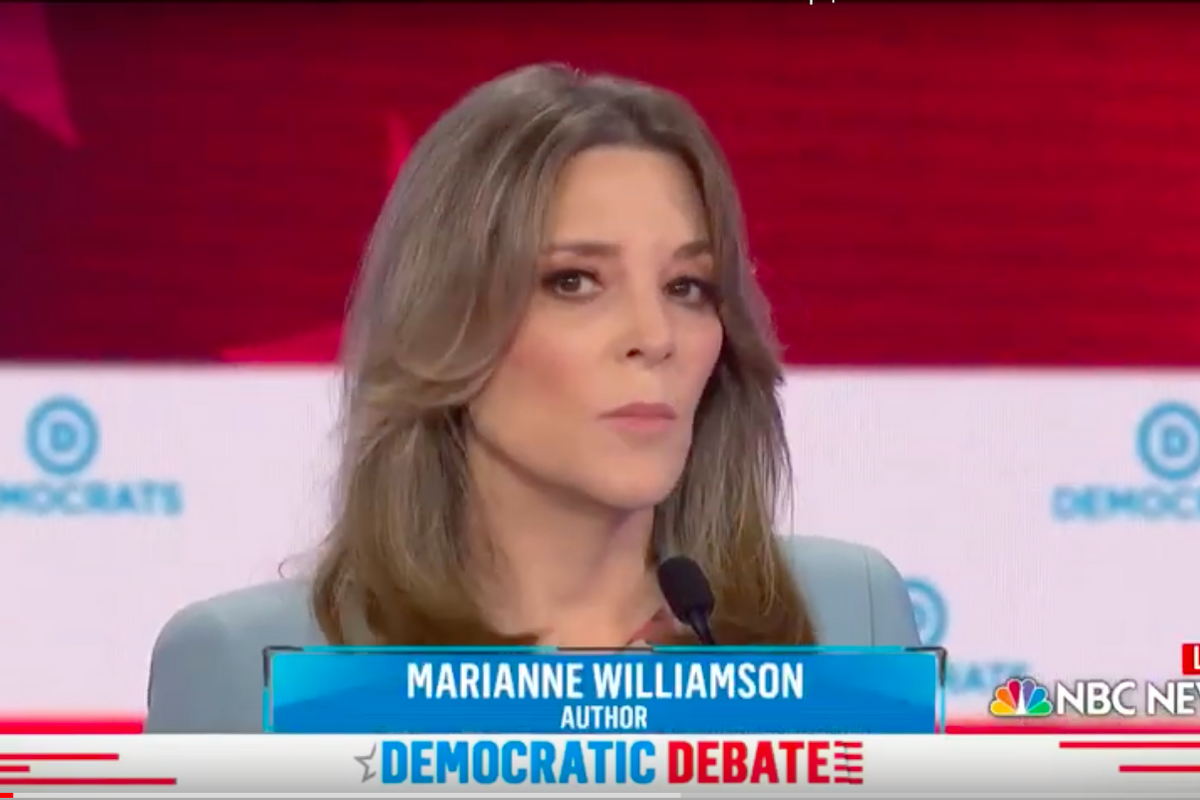 Marianne Williamson Not Leaving Dem Race Until She's Tricked Into Saying Name Backwards