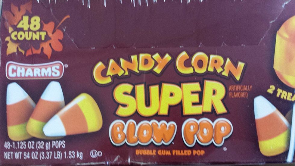candy corn blow pops