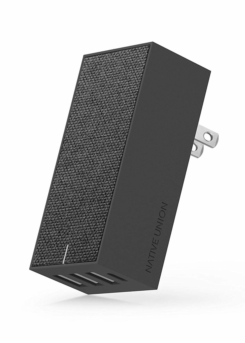 A black charger from Native Union with four spots