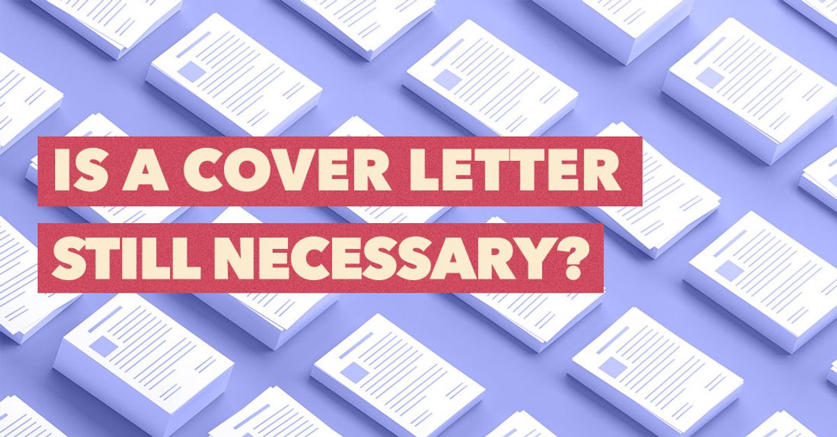 Photo of cover letters asking "is a cover letter still necessary?"