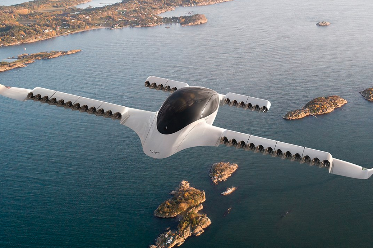 Lilium Jet electric flying taxi