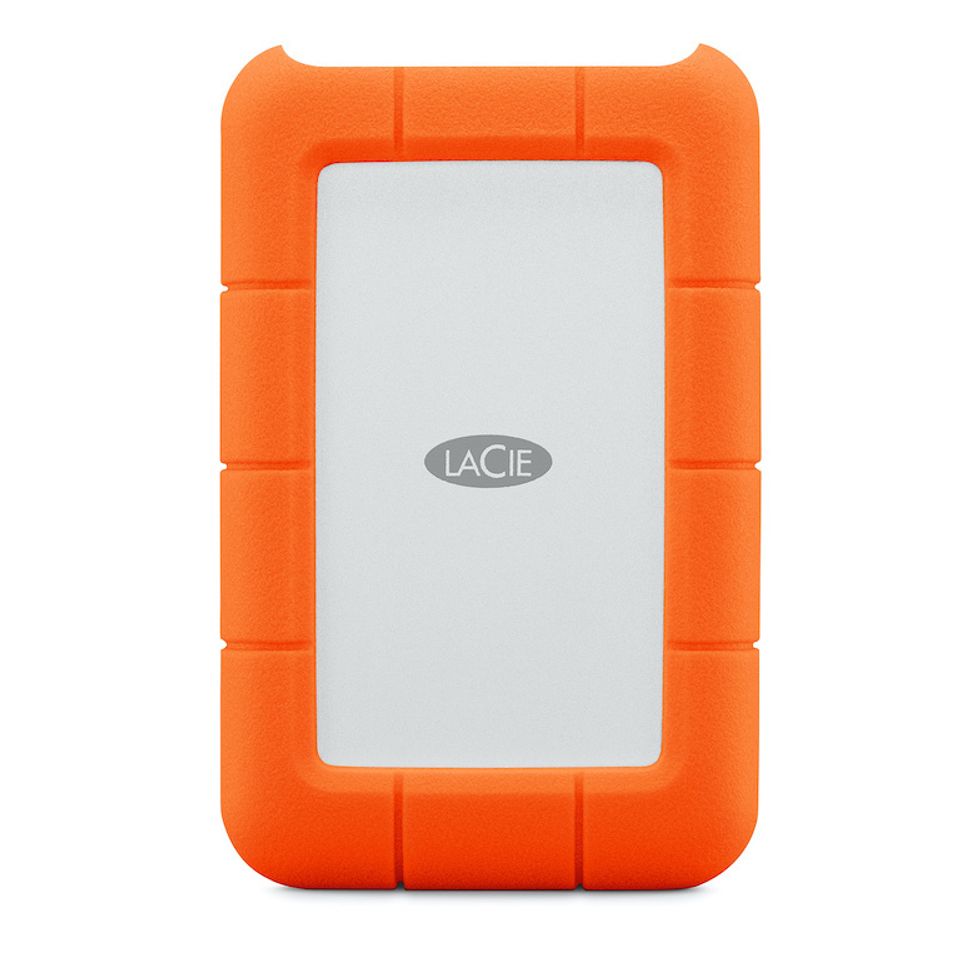 The LaCie Portable Hard Drive in orange