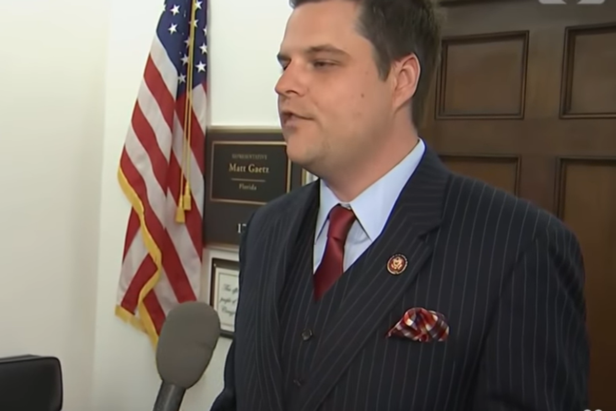 OK, Who's Writing The Matt Gaetz Screenplay, Because This Sh*t Is WILD