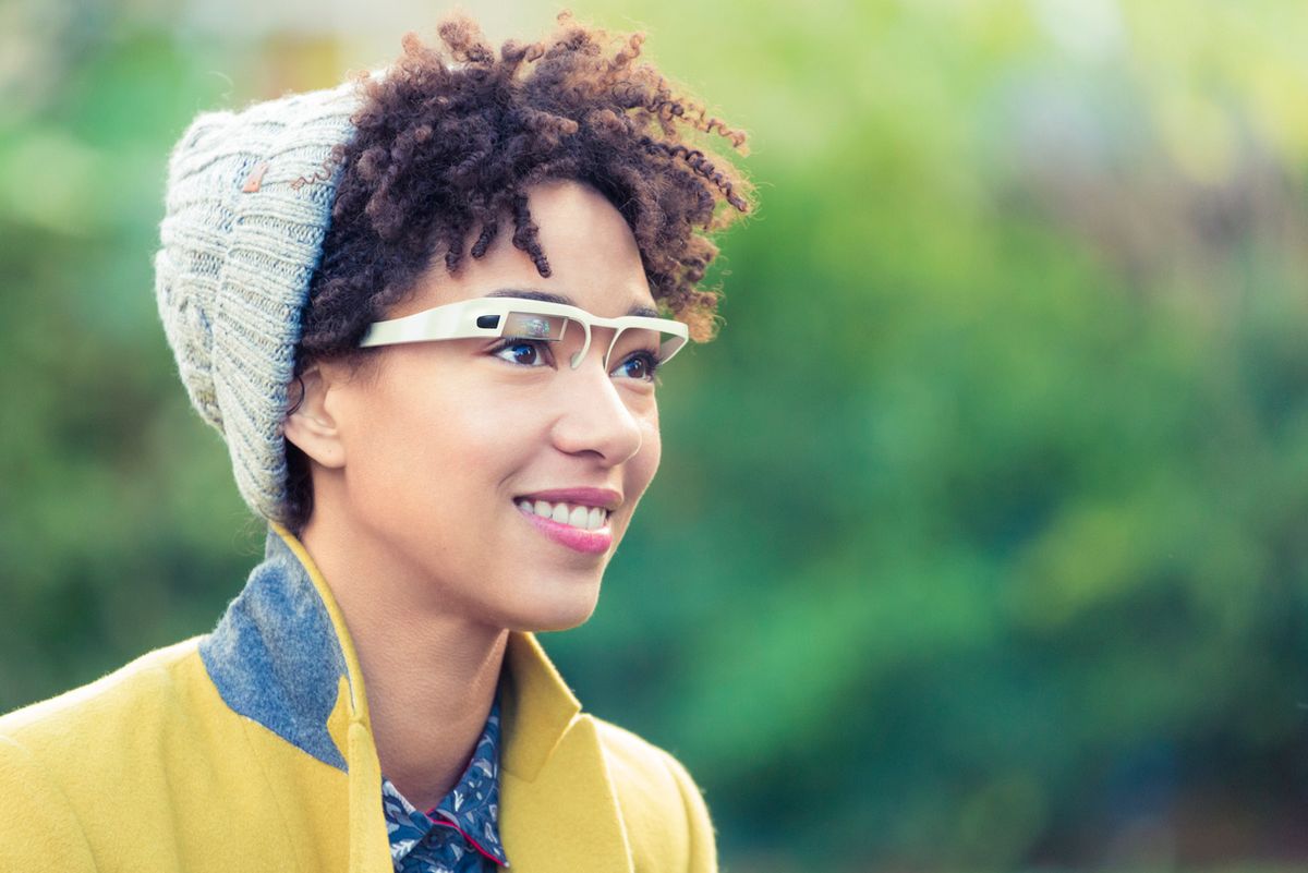 Stock image of smart glasses