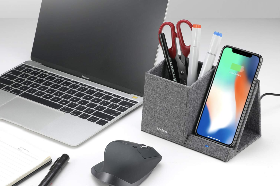 Lecone desk organizer and wireless phone charger