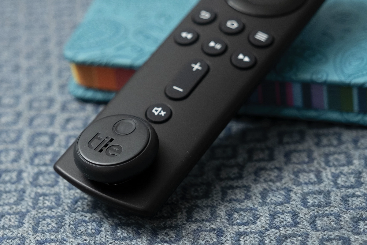 Tile Sticker on Apple TV remote
