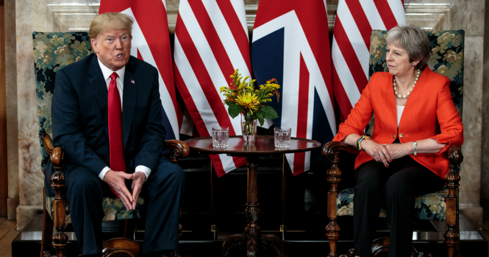 Trump Is Getting Dragged for Claiming a Recorded Interview He Gave In Which He Slammed Theresa May Is 'Fake News'
