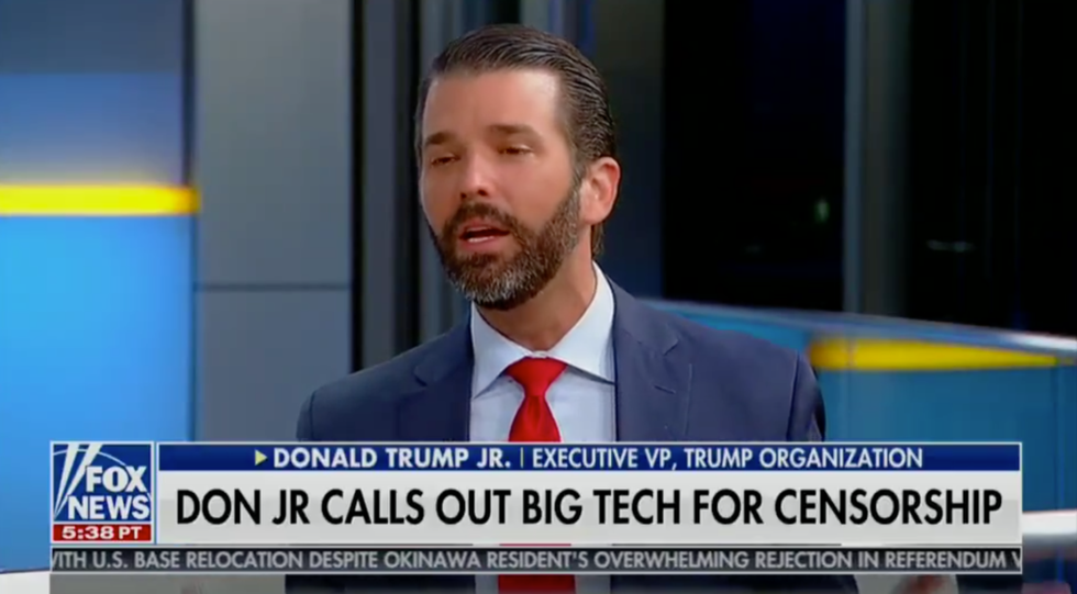 Journalist Documents Donald Trump Jr's Bonkers 'Fox and Friends' Interview in an Epic Twitter Thread, and Yeah, That's a Lot of Lies