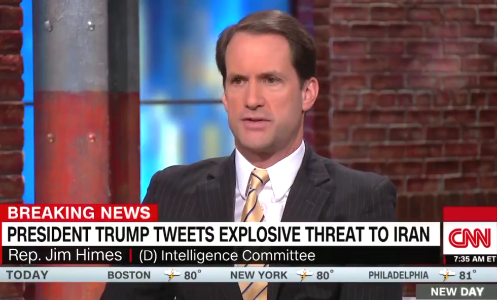 Democratic Congressman Just Explained Why We Should All Be Scared After Donald Trump's Threatening Iran Tweet