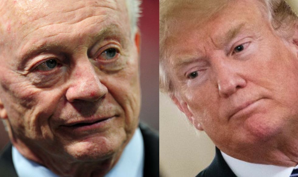 Dallas Cowboys Owner Just Clapped Back at Donald Trump Over His Politicization of the NFL's Anthem Policy
