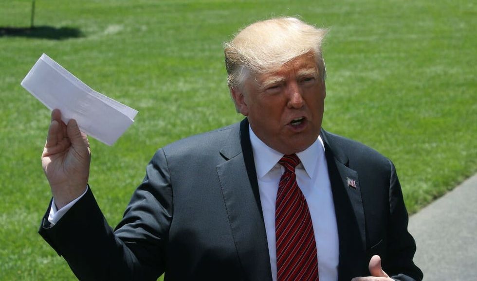 Donald Trump Just Showed Reporters a Piece of Paper He Claims Contains His Agreement With Mexico, and the Jokes Came Rolling In