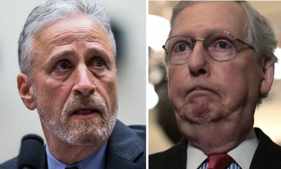 Mitch McConnell Just Tried to Clapback at Jon Stewart Over the 9/11 Health Funding Bill, and Tone Deaf Doesn't Begin to Describe It