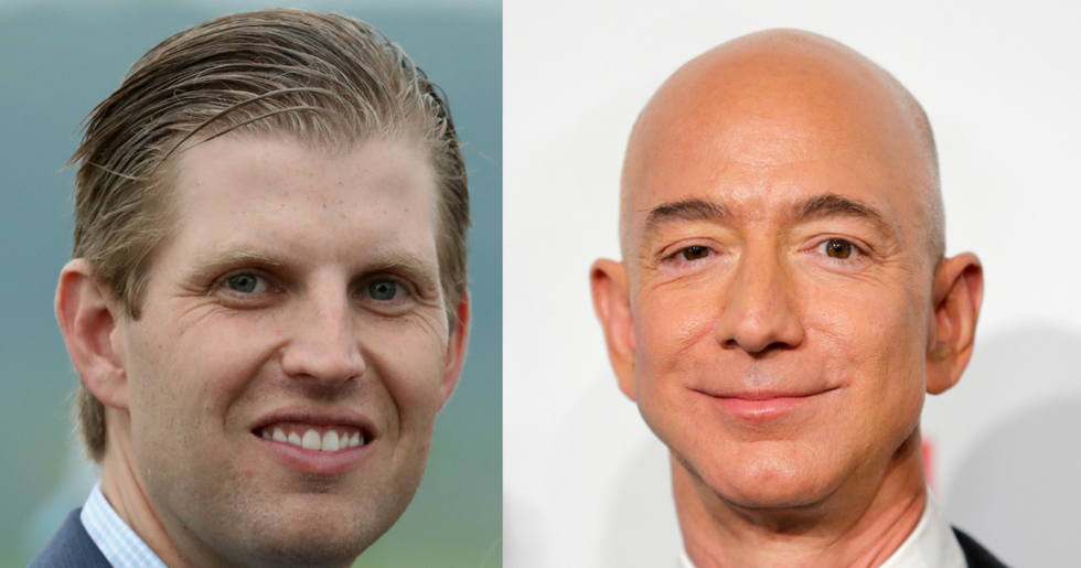 Eric Trump Just Made a Questionable Accusation Against Jeff Bezos, and Twitter Is Dragging Him Hard